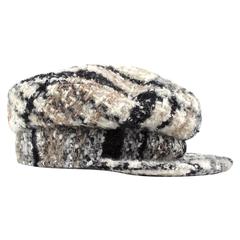 Chanel - Newsboy Tweed Hat