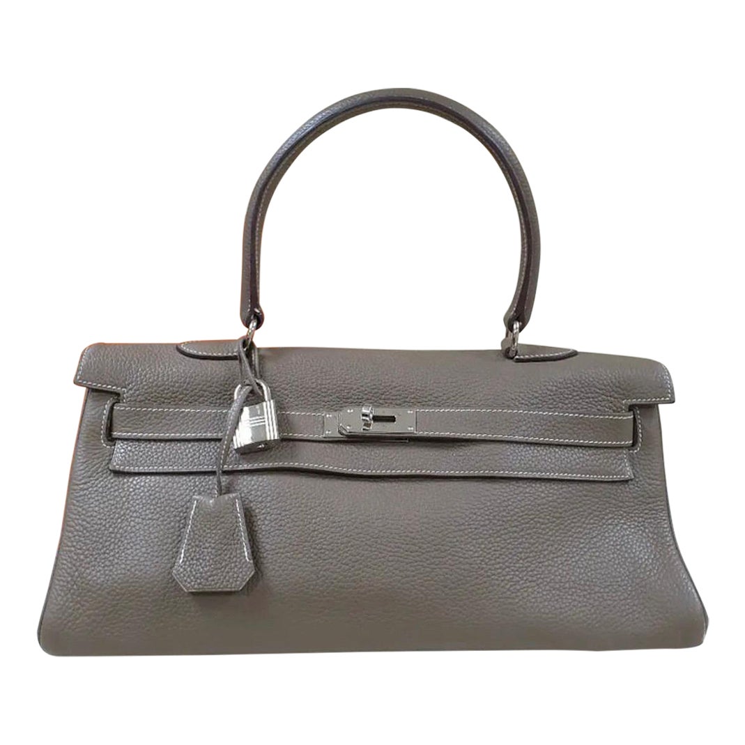 HERMES kelly green leather envelope clutch at 1stDibs hermes envelope