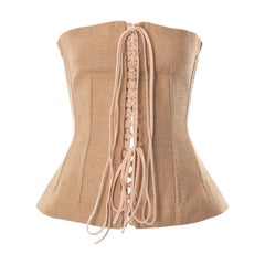 Dolce & Gabbana strapless jute corset, ss 2002