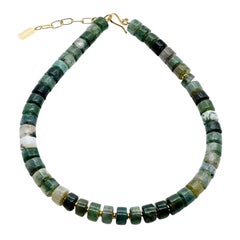 Moss Agate Semi-Precious Necklace