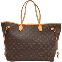 Vintage Louis Vuitton Neverfull GM Monogram Canvas Shoulder Tote Bag