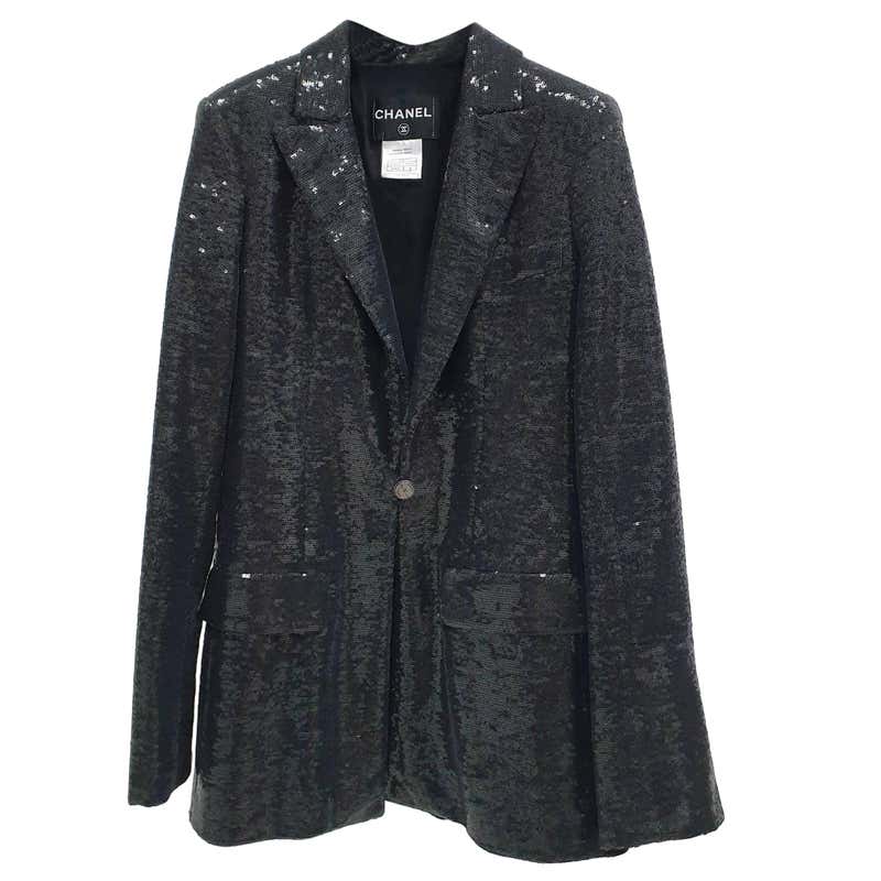 Chanel Paris Leather and Tweed Coat at 1stDibs