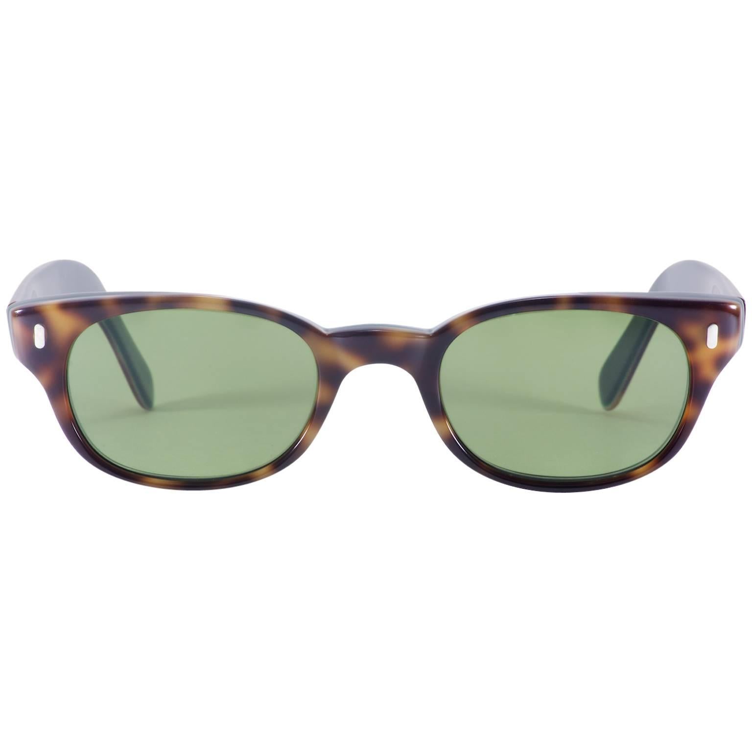 Paul Smith Dapper Tortoise Bottle Green Sunglasses For Sale