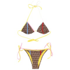 Bikini Zucchino à monogramme Fendi