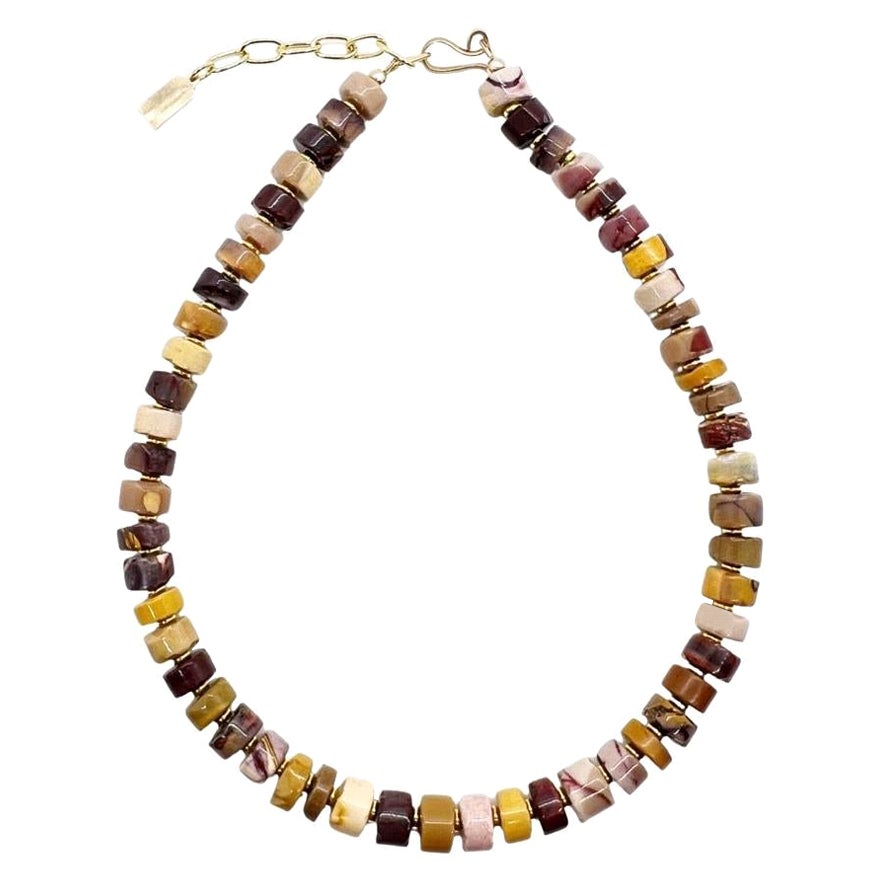 Mookaite Jasper Semi-Precious Necklace For Sale
