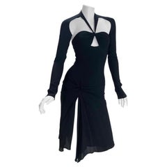 Iconic Vintage Tom Ford for Gucci Black Dress, Size 38