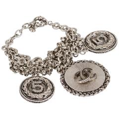 Chanel 100 Yr Anniversary Silver Charm Bracelet