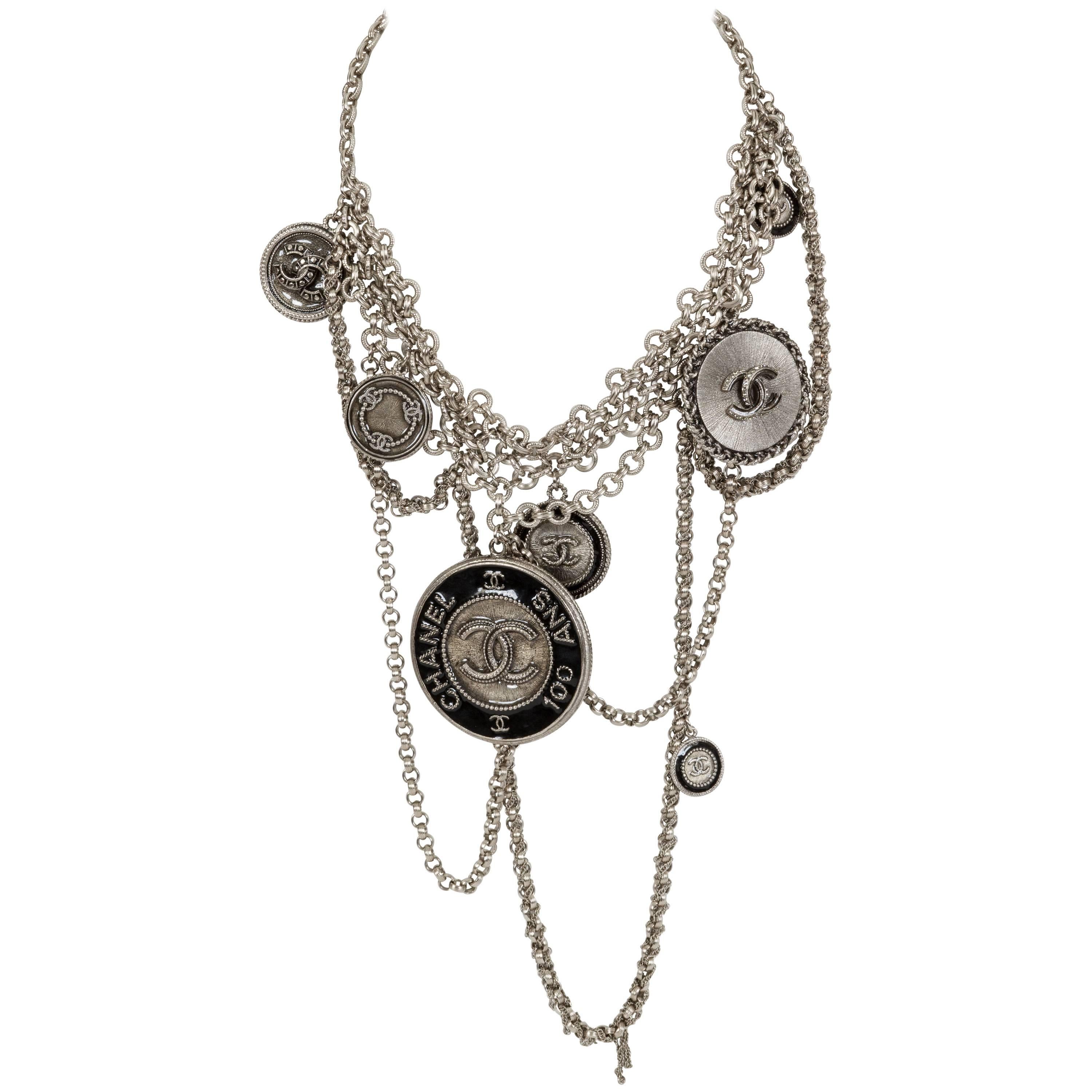 Chanel 100 Yr Collectible Anniversary Charm Necklace