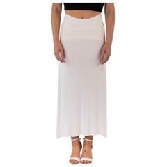 2000S HERVE LEGER White Poly Blend Bandage Skirt