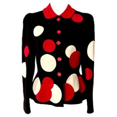 Vintage 1990s The Nanny MOSCHINO polka dot jacket