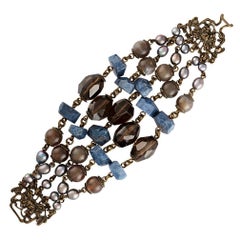 Stephen Dweck 5 Strand Multi-Gem Bracelet