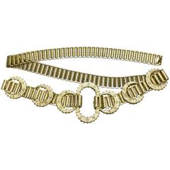 1960's MIddle Eastern Inspired Goldlink Belt 11