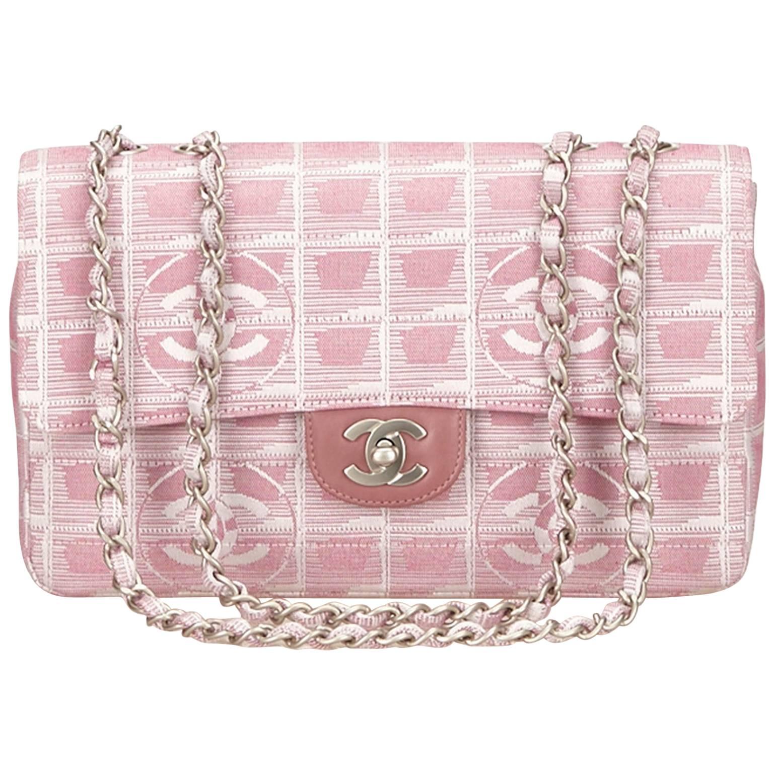 Chanel Pink New Travel Chain Flap Shoulder Bag