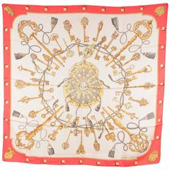 HERMES PARIS Vintage Silk Scarf LES CLES 1965 by Cathy Latham 5