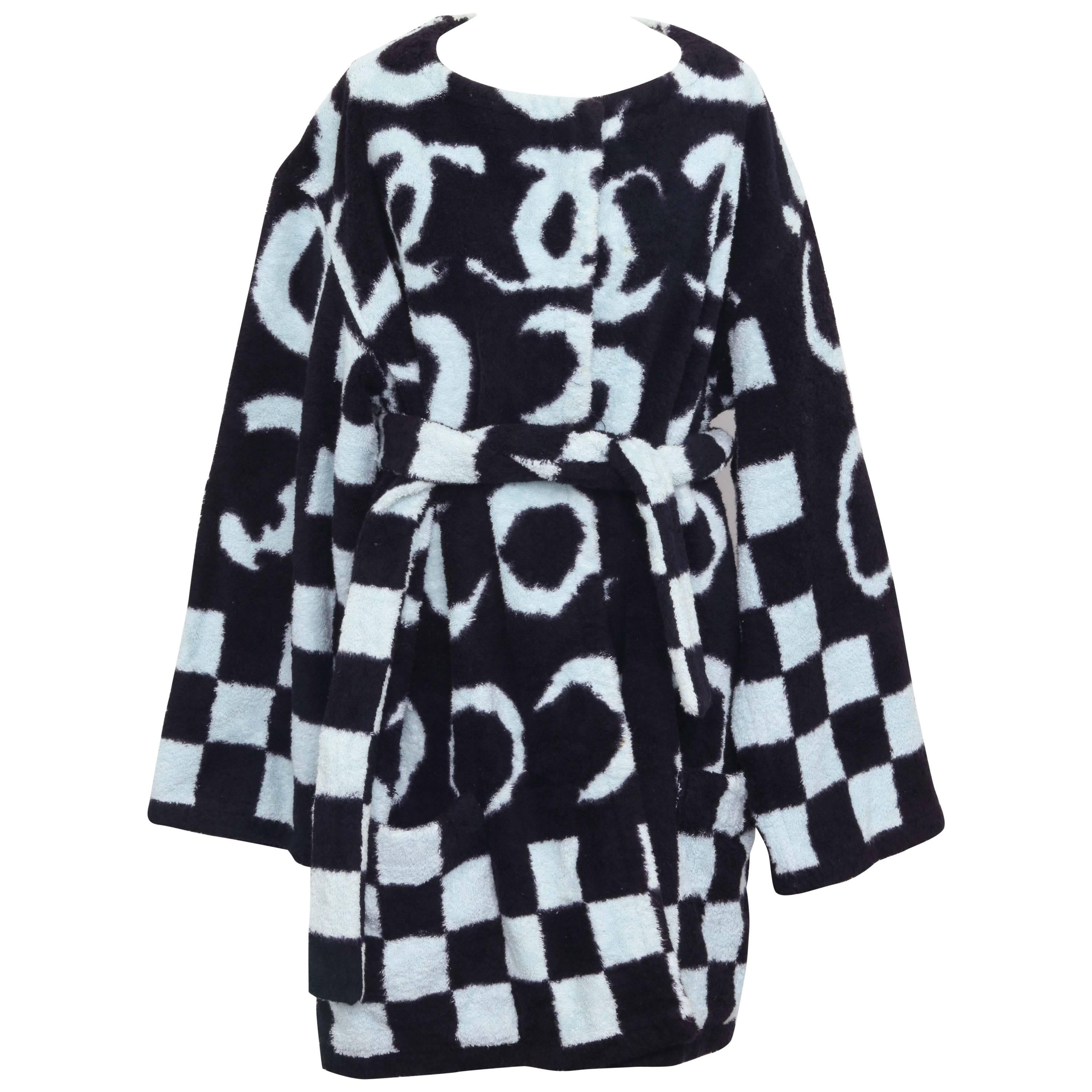 Very Rare Chanel Terry Bath Robe with Iconic CC