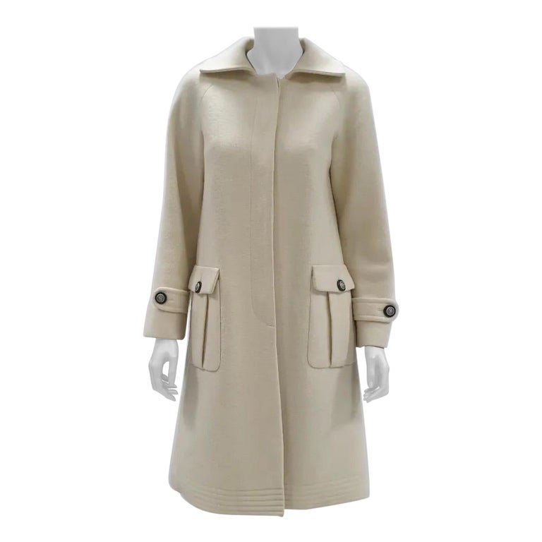 LOUIS VUITTON Trench Collar Sleeveless Coat 34 - Timeless Luxuries
