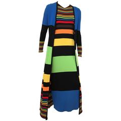 MOSCHINO Maxi Knit Dress & Duster Size 6.