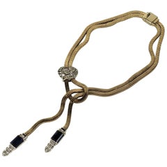 Marcel Boucher Vintage Gas Pipe Pendant Necklace