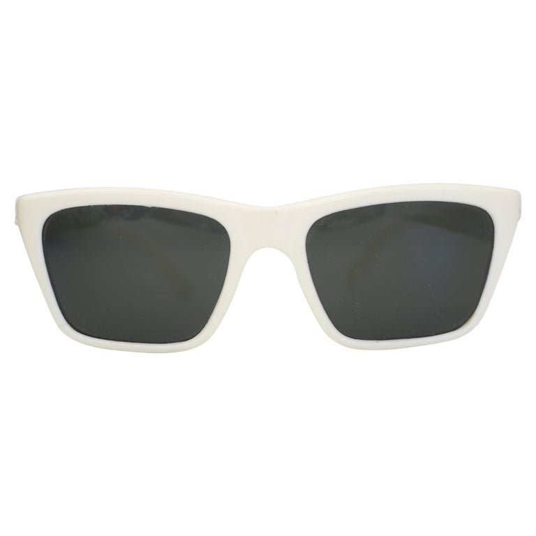 Bollé vintage white sunglasses For Sale at 1stDibs