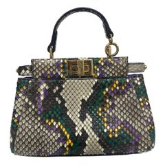 Fendi Peekaboo IseeU Micro Multicolor Limited Edition Shoulder Bag