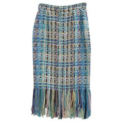 Chanel Cuba Tweed Lessage Skirt