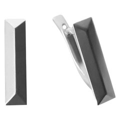 Modern lever-back Minimalistic Every Day prismatic Stud gilding silver Earrings