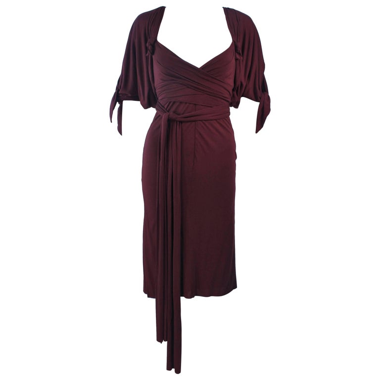 ELIZABETH MASON COUTURE Bamboo Jersey Cocktail Dress with Wrap Made To Order For Sale at 1stDibs | cocktail dresses made to measure ELIZABETH MASON COUTURE Bamboo Jersey Cocktail Dress with Wrap Made To Order For Sale at 1stDibs | cocktail dresses made to measure