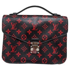 Louis Vuitton Metis Infrarouge Monogram Black And Rouge Leather