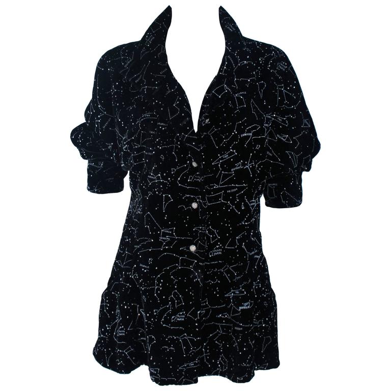 runway LOUIS VUITTON black boucle jewel stud embellished cocoon cape coat  FR36 S at 1stDibs