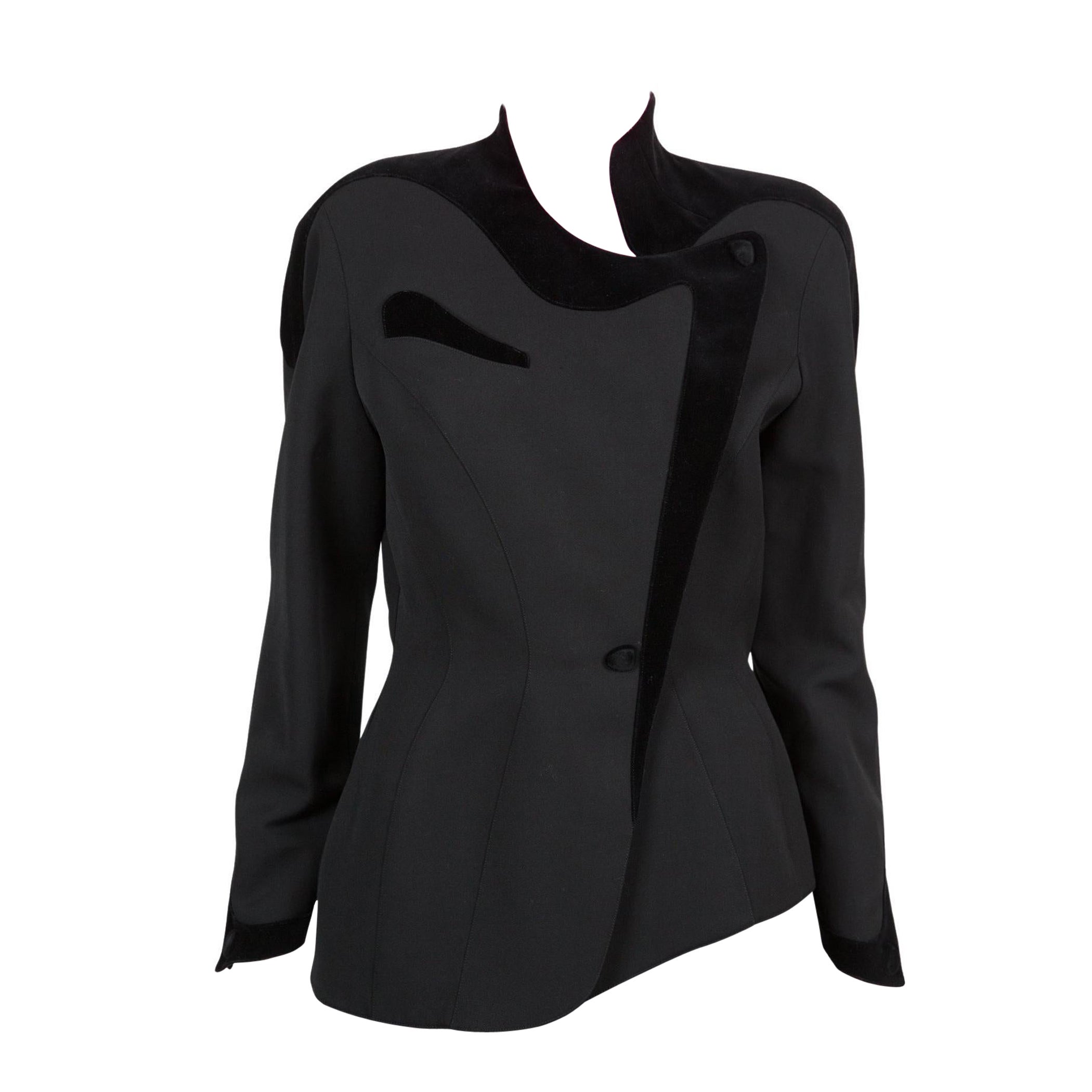 Iconic Thierry Mugler Black Jacket 