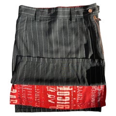 Jean Paul Gaultier Vintage Pinstripe Mini Skirt XS