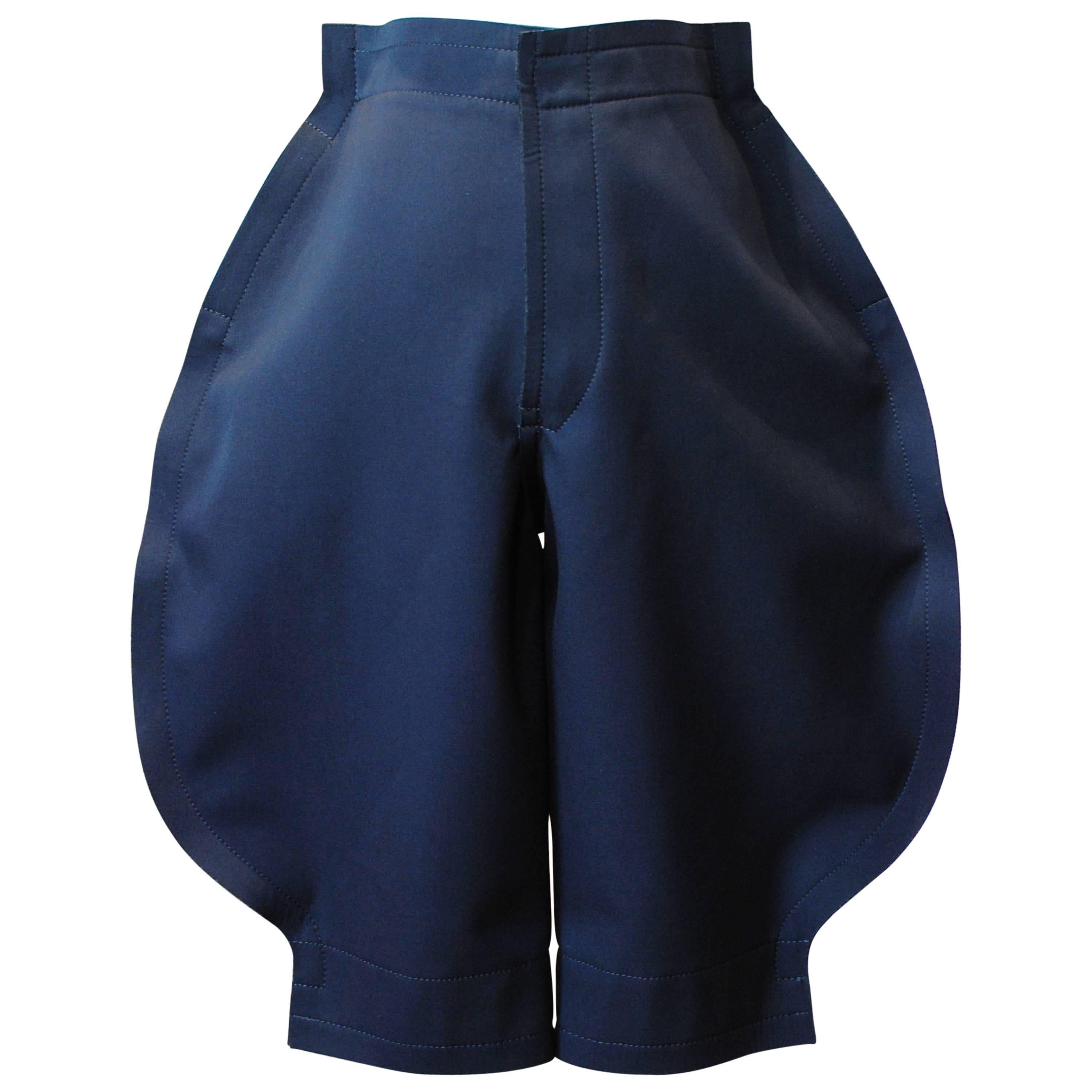 2012 COMME des GARÇONS navy 2D breeches For Sale