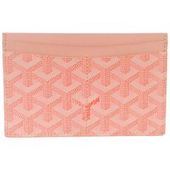 Goyard Pink Goyardine Kartenetui in ausgezeichnetem Zustand mit Schachtel