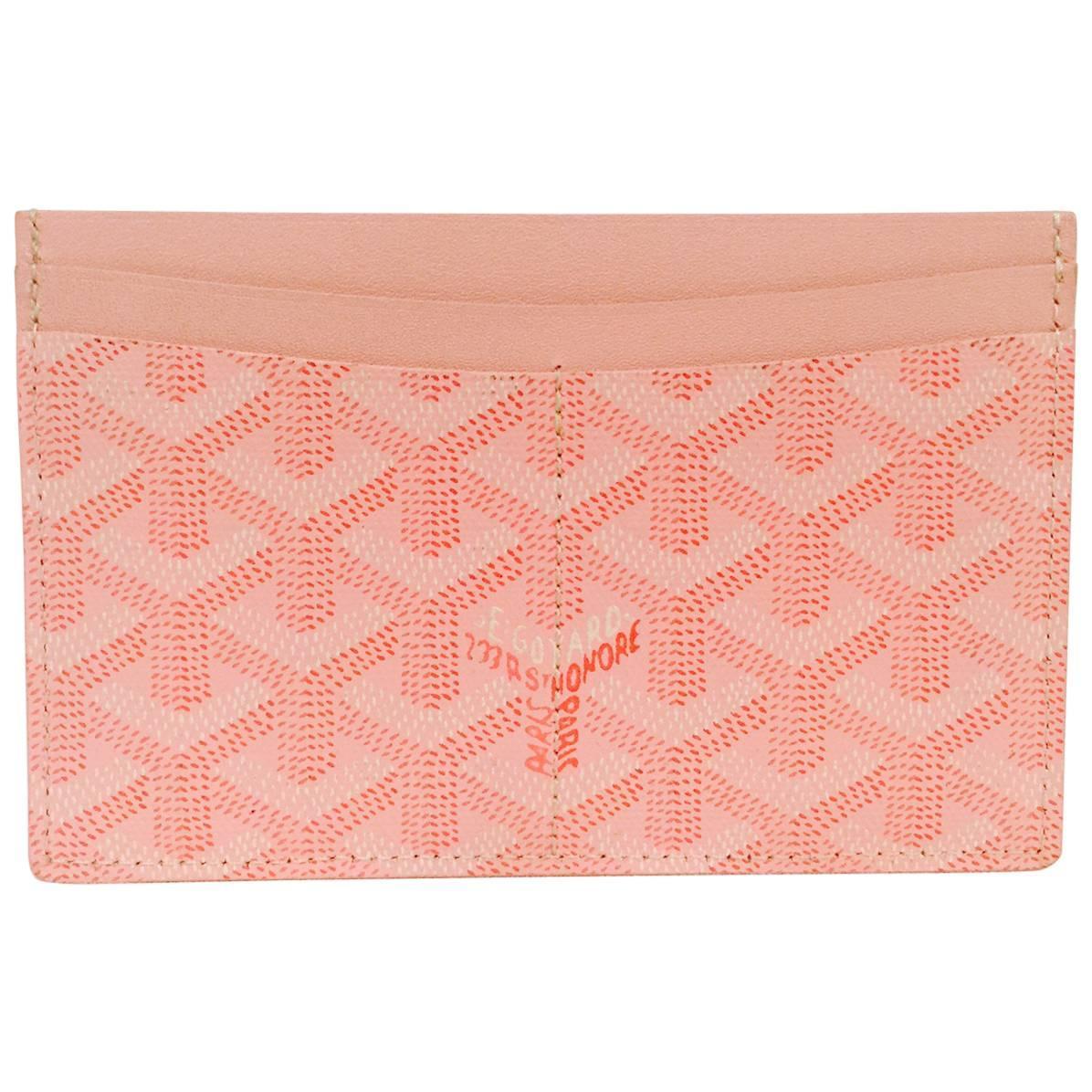 goyard pink wallet