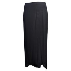 Yohji Yamamoto Ragged Hem Silk Skirt 