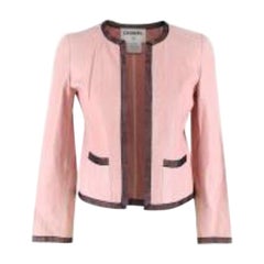 Chanel Vintage pink leather jacket