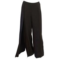 Chado Black Silk Chiffon Pants – 6 For Sale at 1stDibs
