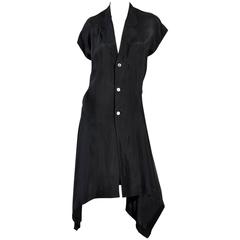 Vintage Comme des Garcons Asymmetrical Minimal Black Dress
