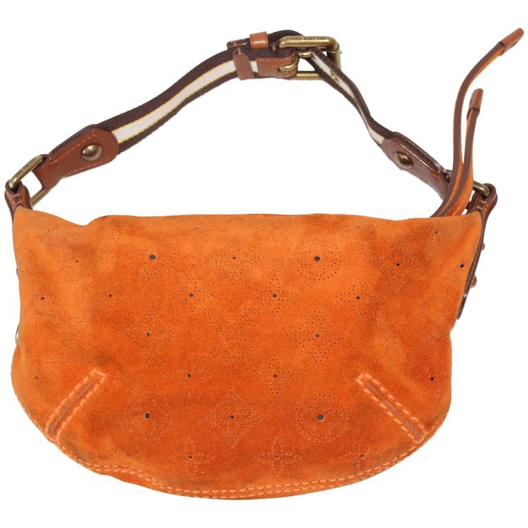 Mini Onatah Louis Vuitton Bag in Orange Suede For Sale at 1stDibs ...