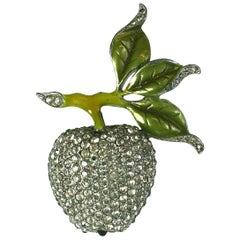 Fine Du Jay Pave Apple Brooch