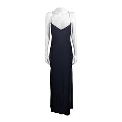 Used Ralph Lauren Bias Silk Velvet Slip Dress