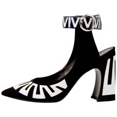 Louis Vuitton Satin and Patent Leather Ankle Fastening Heels by Ghesquiere