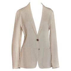 Paris Cremefarbene weiße Jacke von Hermès, 2000