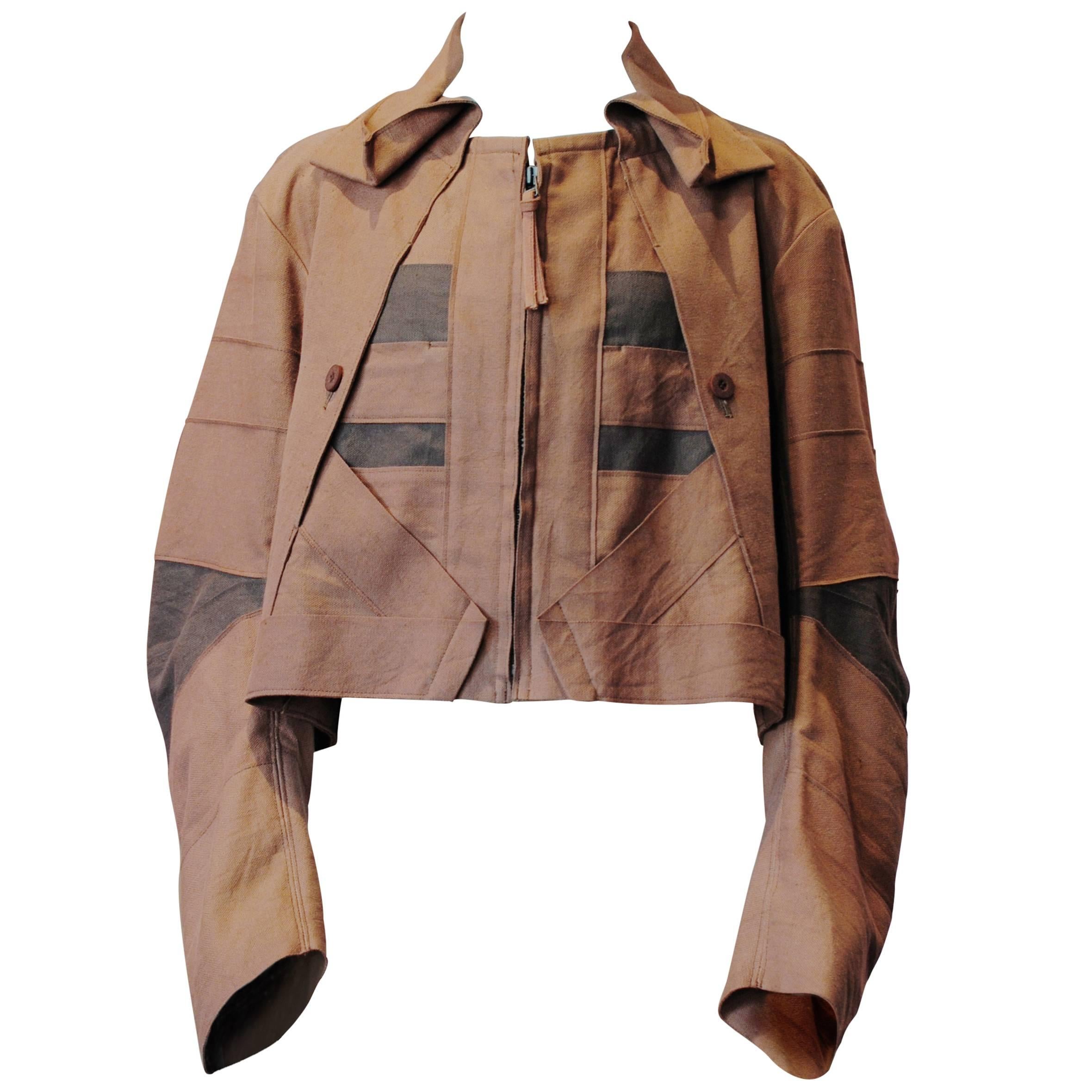1997 Issey Miyake jacket with twisted sleeve  For Sale
