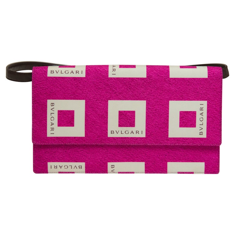 Bulgari Printed Silk Clutch Bag, Circa 2000 For Sale at 1stDibs
