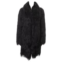 Gucci by Tom Ford black goat hair coat, fw 2001