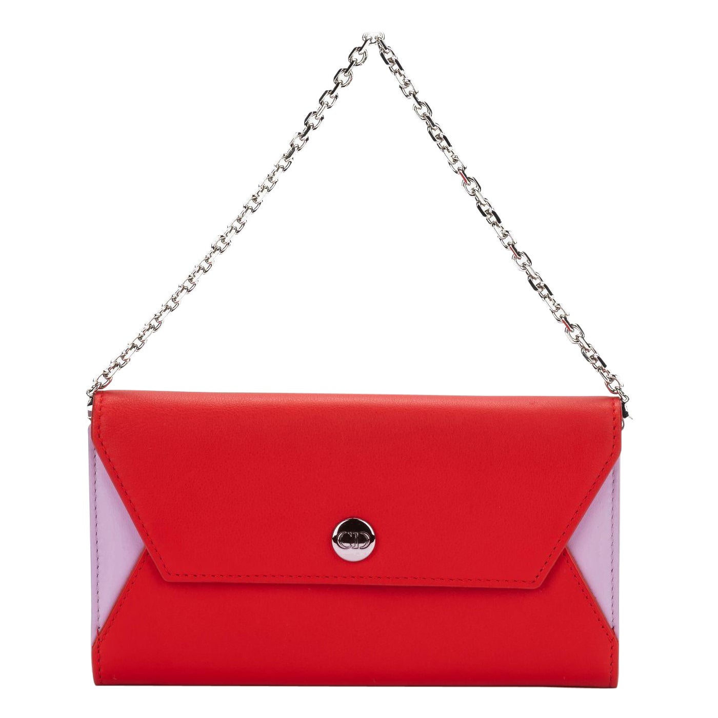 Christian Dior Envelope Wallet On Chain For Sale