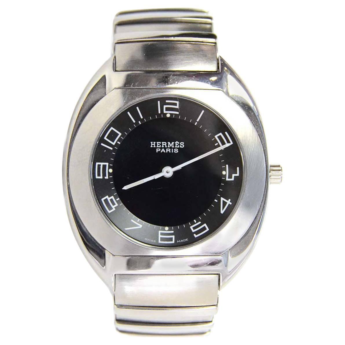 Hermes Men's 34mm Espace Stainless Steel Watch rt. $3, 150