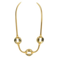 Chanel Cinturón/Collar Lucite Serpiente Dorada