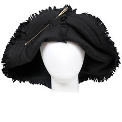 Junya Black Frayed Edge Hat